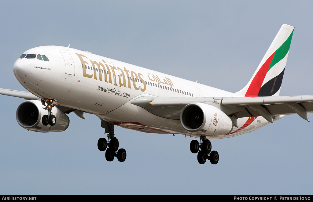 Aircraft Photo of A6-EKU | Airbus A330-243 | Emirates | AirHistory.net #44723