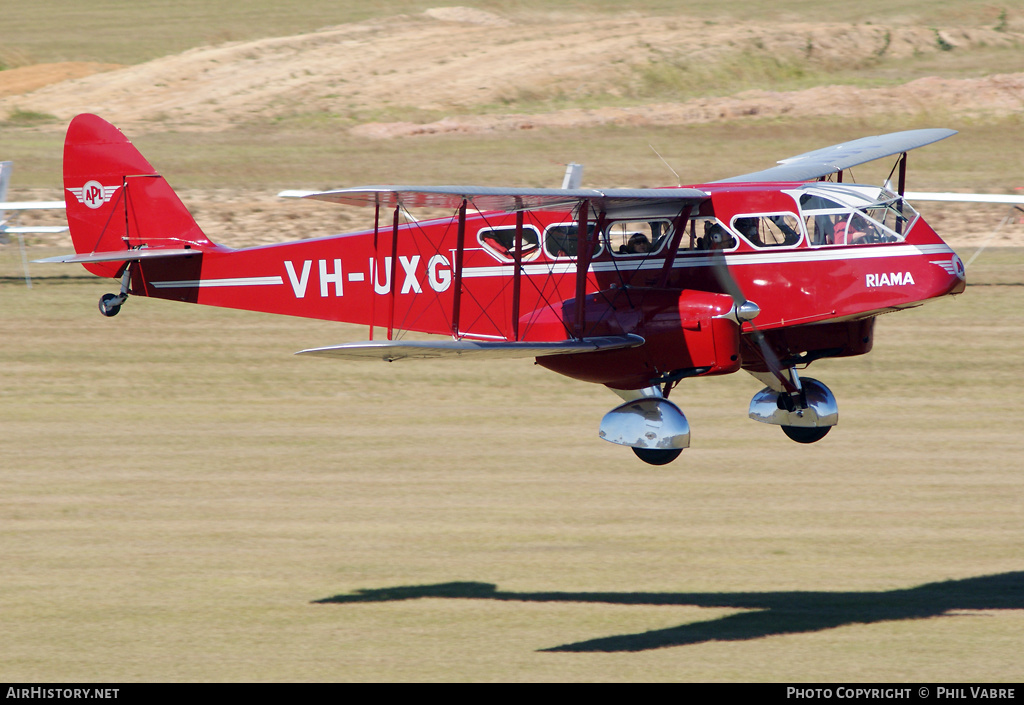 Aircraft Photo of VH-UXG | De Havilland D.H. 84 Dragon 2 | APL - Aircrafts Pty Ltd | AirHistory.net #44757