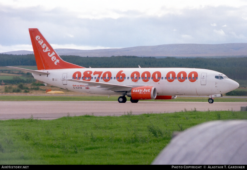 Aircraft Photo of G-EZYK | Boeing 737-33V | EasyJet | AirHistory.net #44766