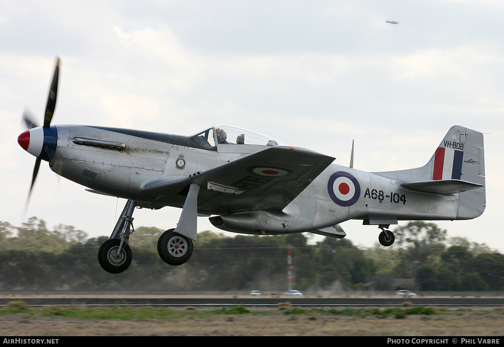 Aircraft Photo of VH-BOB / A68-104 | Commonwealth CA-18 Mustang 21 (P-51D) | Australia - Air Force | AirHistory.net #44769