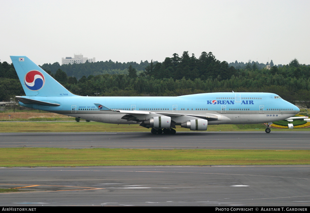 Aircraft Photo of HL7498 | Boeing 747-4B5 | Korean Air | AirHistory.net #44799