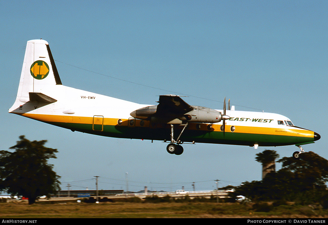 Aircraft Photo of VH-EWV | Fokker F27-500 Friendship | East-West Airlines | AirHistory.net #44850