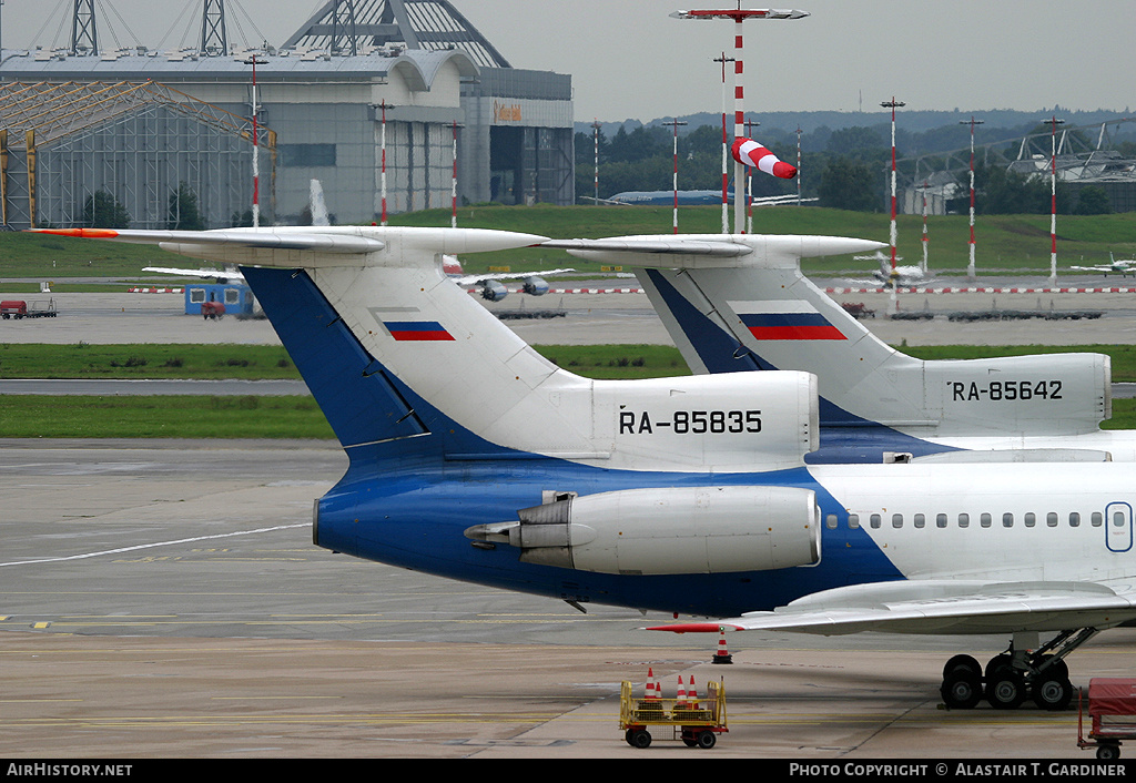 Aircraft Photo of RA-85835 | Tupolev Tu-154M | Pulkovo Airlines | AirHistory.net #44878