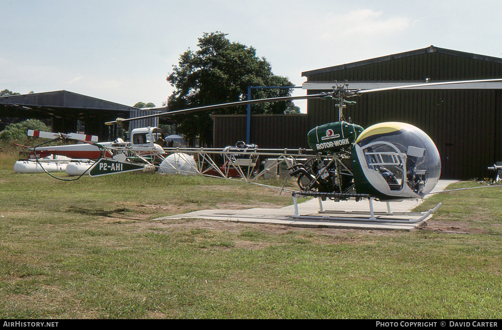 Aircraft Photo of P2-AHI | Bell 47G-3B-1T | Rotor Work | AirHistory.net #44993