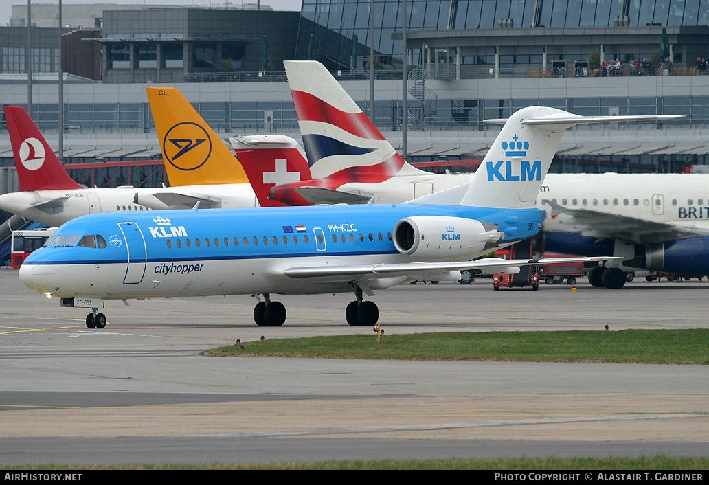 Aircraft Photo of PH-KZC | Fokker 70 (F28-0070) | KLM Cityhopper | AirHistory.net #45010