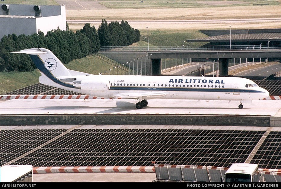 Aircraft Photo of F-GJAO | Fokker 100 (F28-0100) | Air Littoral | AirHistory.net #45026