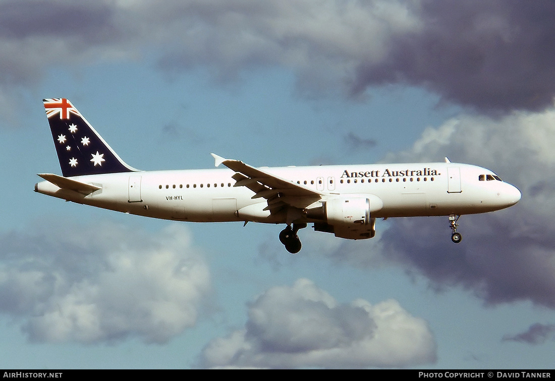 Aircraft Photo of VH-HYL | Airbus A320-211 | Ansett Australia | AirHistory.net #45048