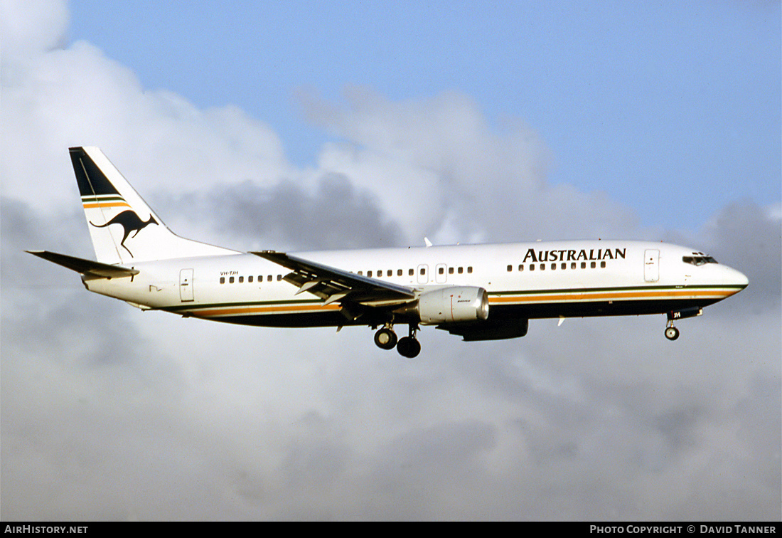 Aircraft Photo of VH-TJH | Boeing 737-476 | Australian Airlines | AirHistory.net #45049