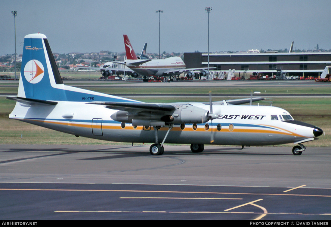 Aircraft Photo of VH-TFK | Fokker F27-200 Friendship | East-West Airlines | AirHistory.net #45065