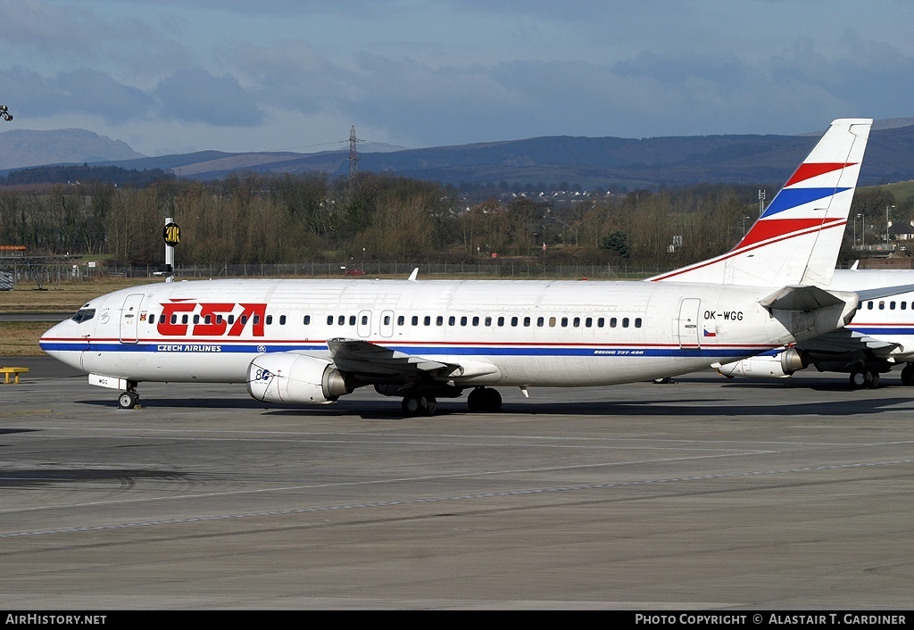 Aircraft Photo of OK-WGG | Boeing 737-4Y0 | ČSA - Czech Airlines | AirHistory.net #45070