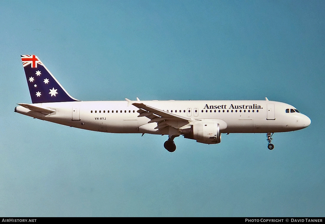 Aircraft Photo of VH-HYJ | Airbus A320-211 | Ansett Australia | AirHistory.net #45092