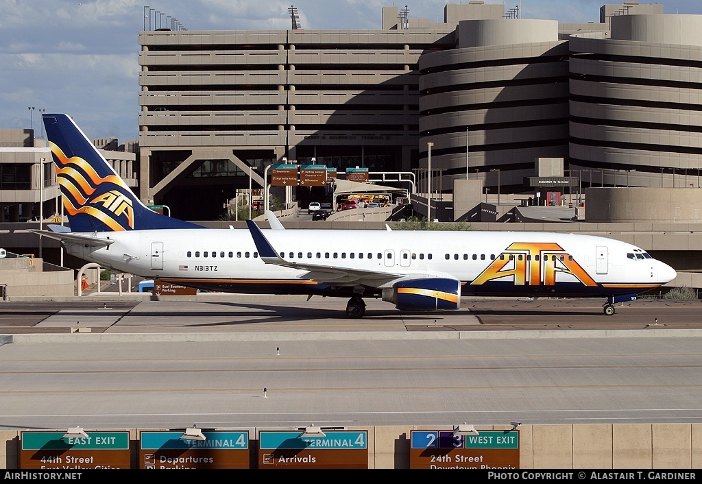 Aircraft Photo of N313TZ | Boeing 737-83N | ATA Airlines - American Trans Air | AirHistory.net #45103