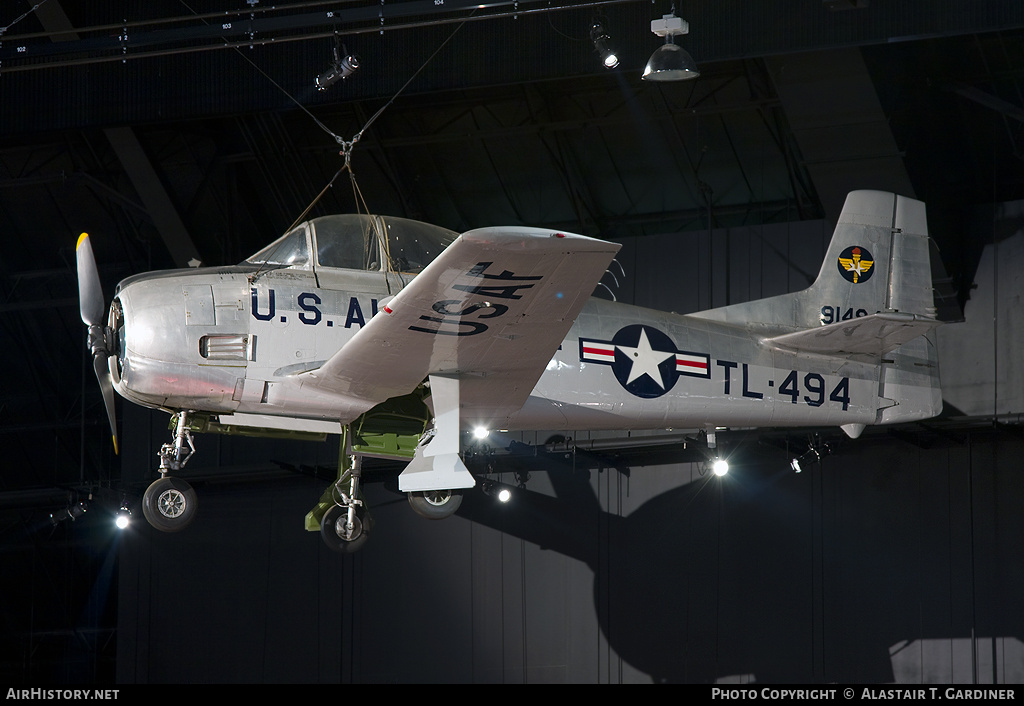 Aircraft Photo of 49-1494 / 91494 | North American T-28A Trojan | USA - Air Force | AirHistory.net #45107