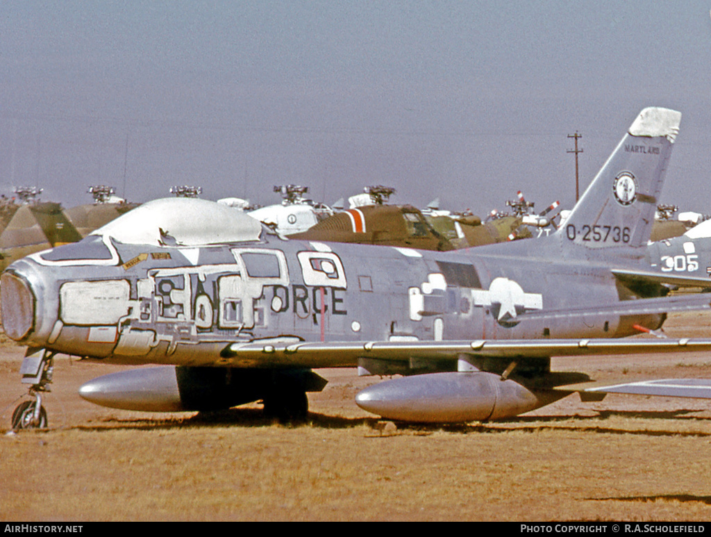 Aircraft Photo of 52-5736 / 0-25736 | North American F-86H Sabre | USA - Air Force | AirHistory.net #45119