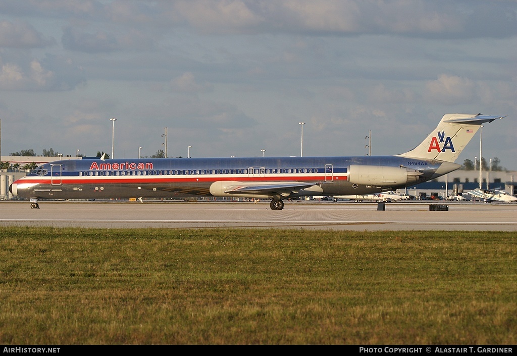 Aircraft Photo of N494AA | McDonnell Douglas MD-82 (DC-9-82) | American Airlines | AirHistory.net #45124