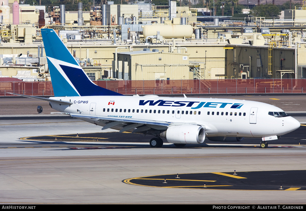 Aircraft Photo of C-GPWS | Boeing 737-6CT | WestJet | AirHistory.net #45128