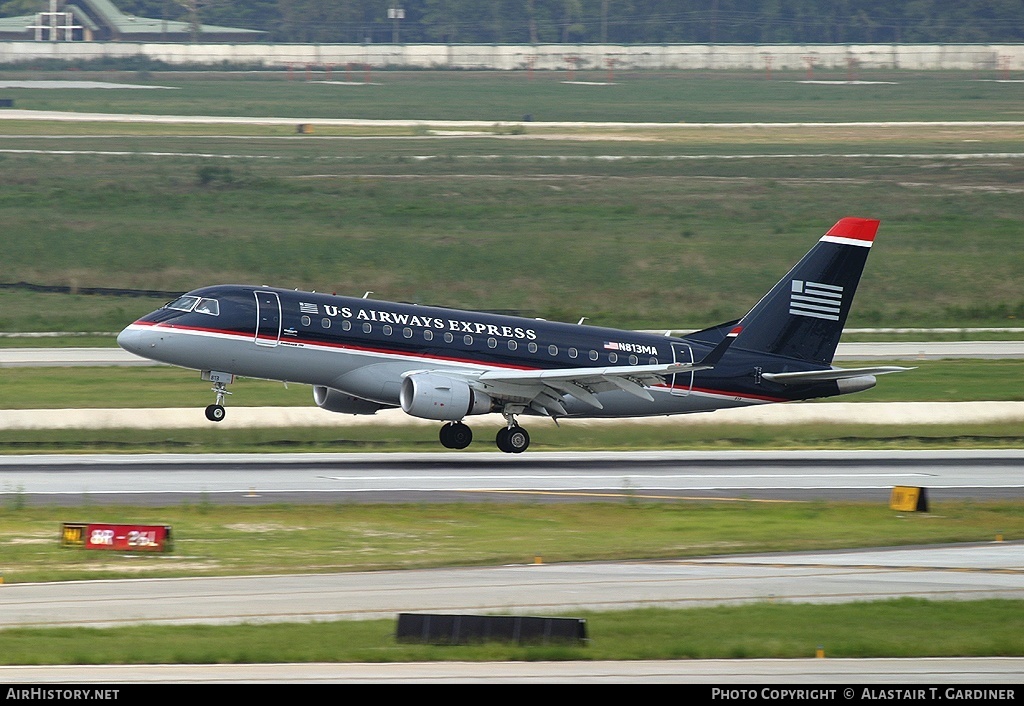 Aircraft Photo of N813MA | Embraer 170SU (ERJ-170-100SU) | US Airways Express | AirHistory.net #45147