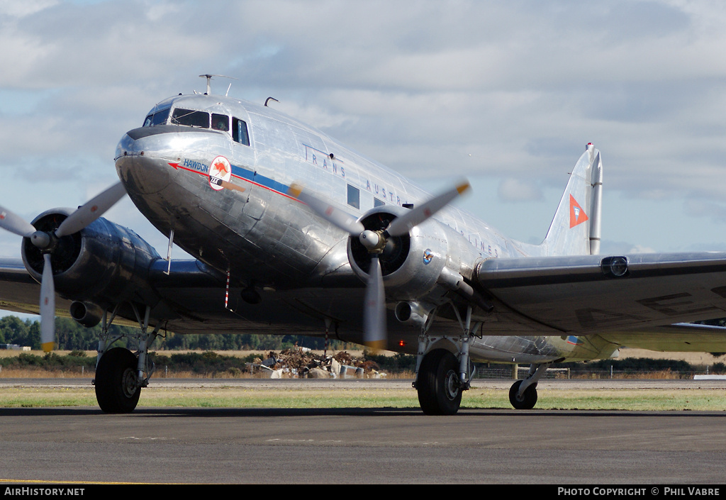 Aircraft Photo of VH-AES | Douglas DC-3(C) | Hawdon Operations | Trans-Australia Airlines - TAA | AirHistory.net #45170