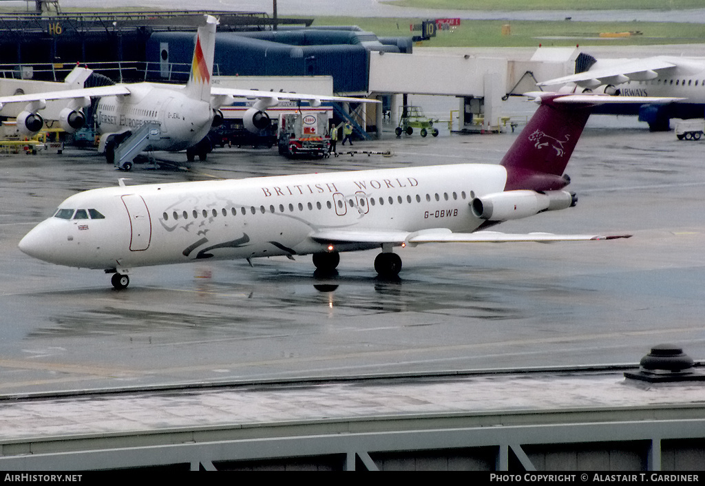 Aircraft Photo of G-OBWB | BAC 111-518FG One-Eleven | British World Airlines | AirHistory.net #45191