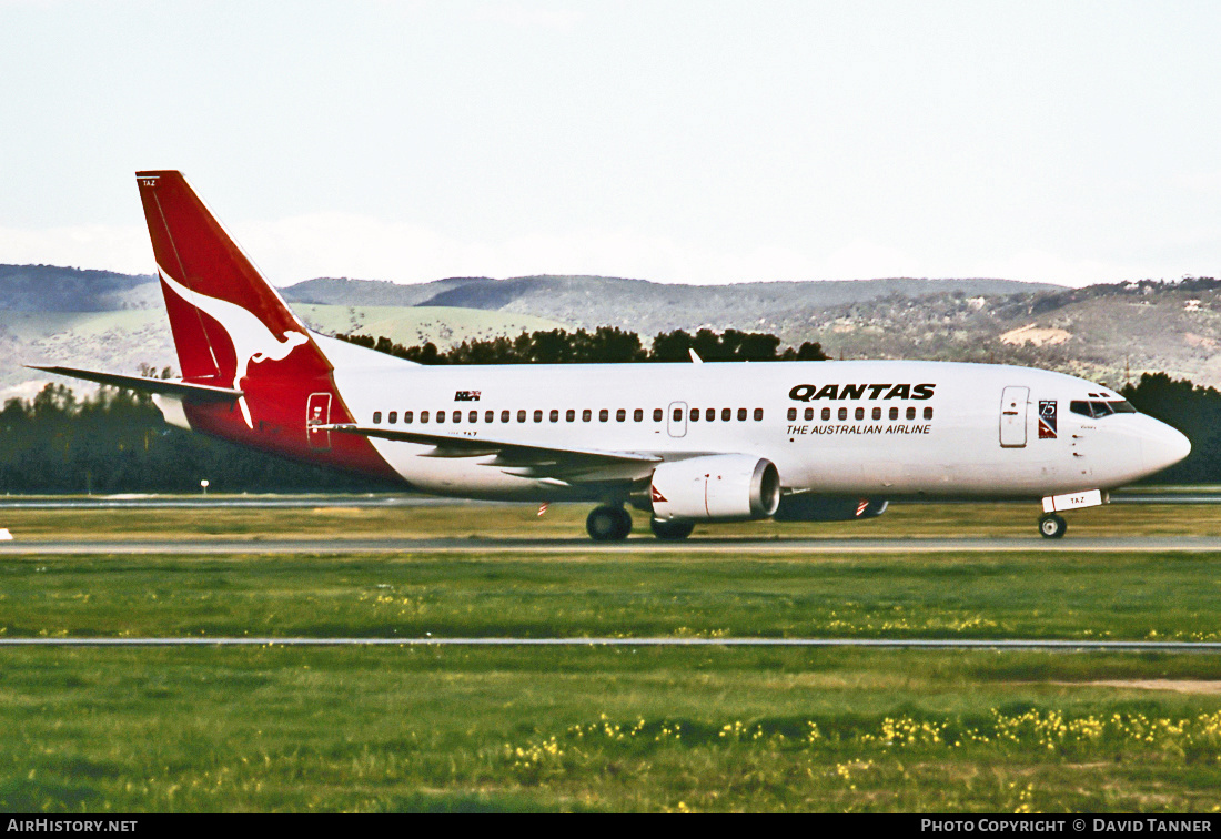 Aircraft Photo of VH-TAZ | Boeing 737-376 | Qantas | AirHistory.net #45299