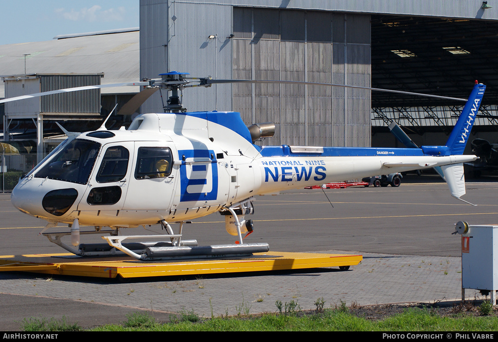 Aircraft Photo of VH-HWA | Eurocopter AS-350B-3 Ecureuil | Channel 9 News | AirHistory.net #45363