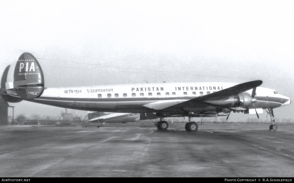 Aircraft Photo of AP-AJZ | Lockheed L-1049H Super Constellation | Pakistan International Airlines - PIA | AirHistory.net #45382