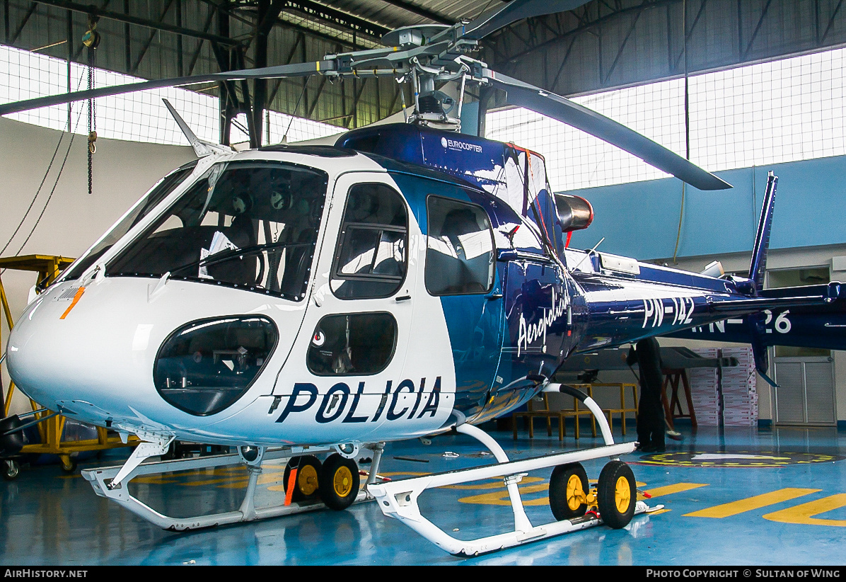 Aircraft Photo of PN-142 | Eurocopter AS-350B-3 Ecureuil | Ecuador - Police | AirHistory.net #45402