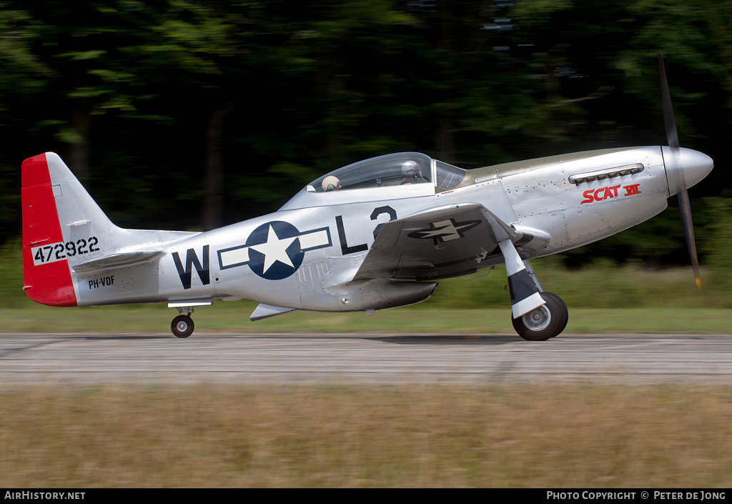 Aircraft Photo of PH-VDF / 472922 | North American TF-51D Mustang | USA - Air Force | AirHistory.net #45435