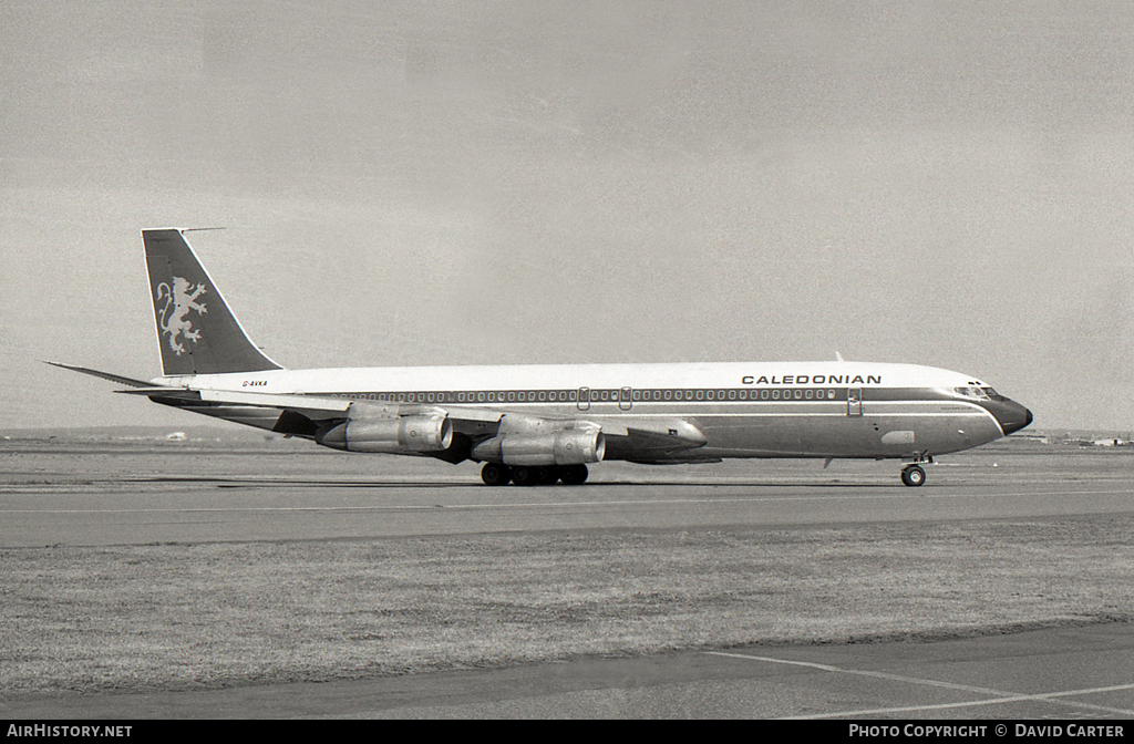 Aircraft Photo of G-AVKA | Boeing 707-399C | Caledonian Airways | AirHistory.net #45543
