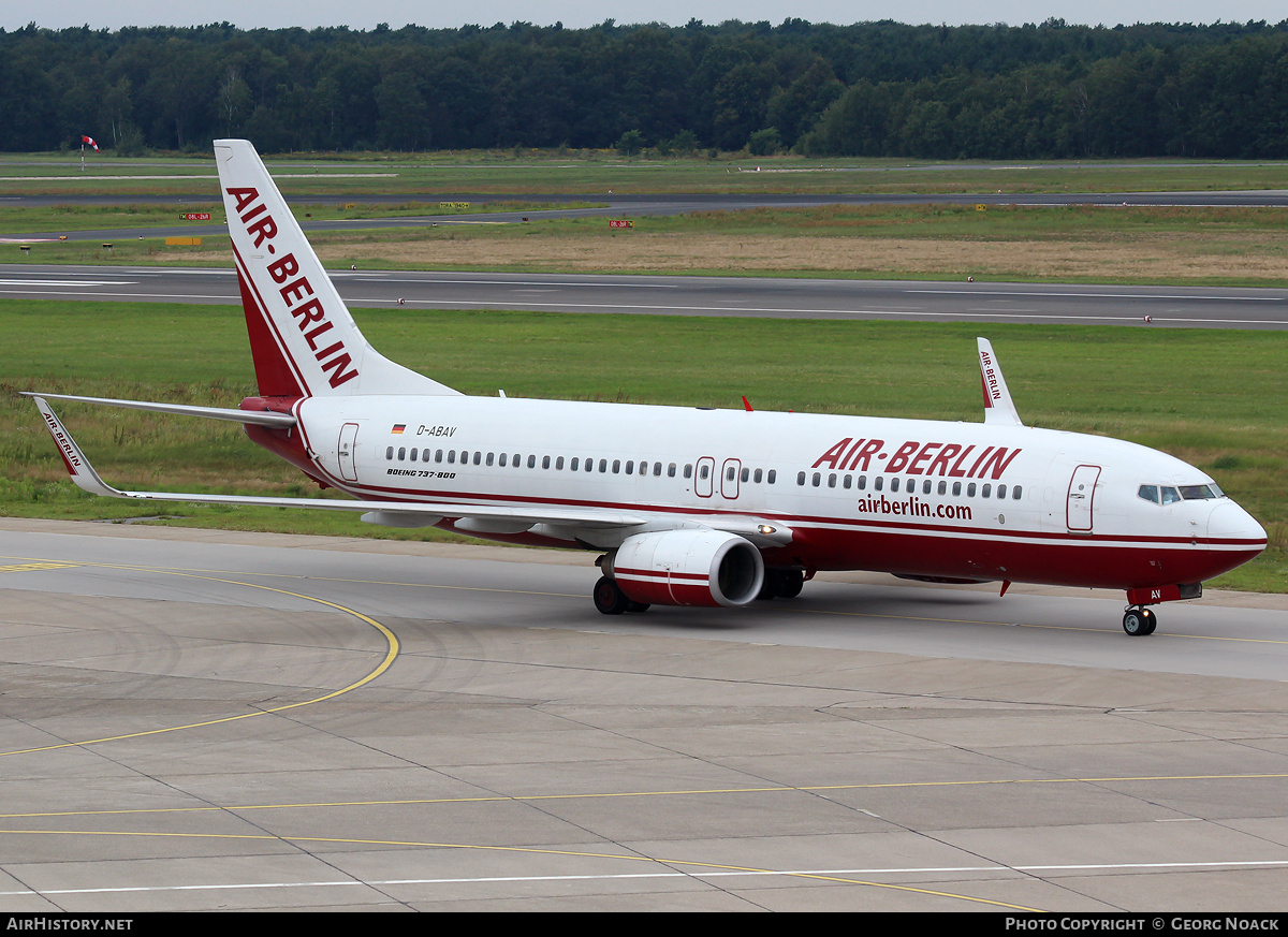 Aircraft Photo of D-ABAV | Boeing 737-86J | Air Berlin | AirHistory.net #45591