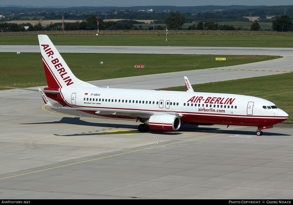 Aircraft Photo of D-ABAV | Boeing 737-86J | Air Berlin | AirHistory.net #45592