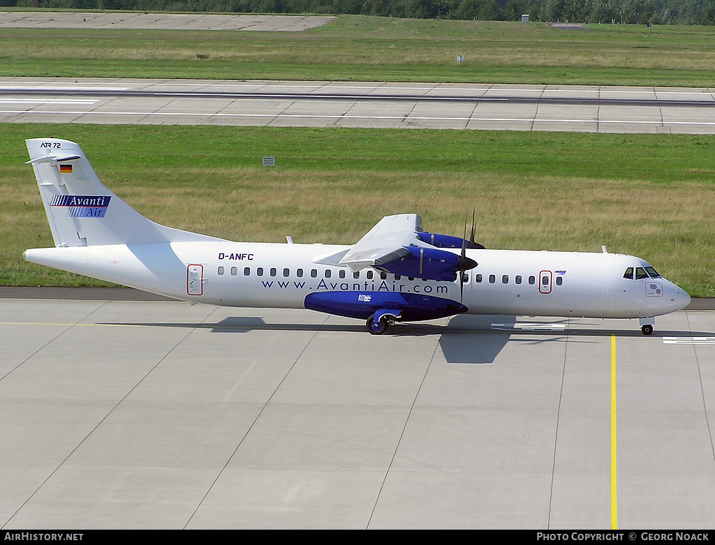 Aircraft Photo of D-ANFC | ATR ATR-72-202 | Avanti Air | AirHistory.net #45596