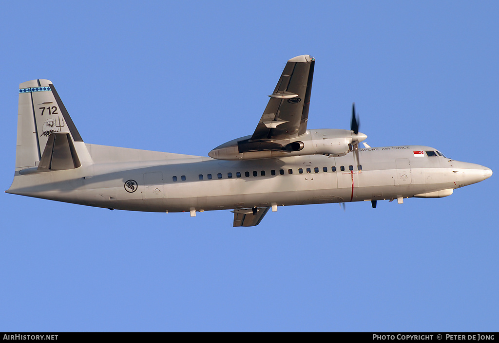 Aircraft Photo of 712 | Fokker 50 | Singapore - Air Force | AirHistory.net #45603