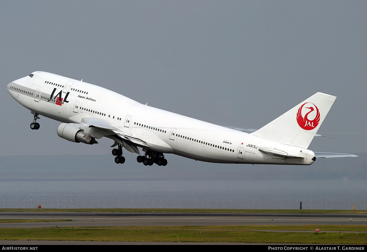 Aircraft Photo of JA813J | Boeing 747-346 | Japan Airlines - JAL | AirHistory.net #45612