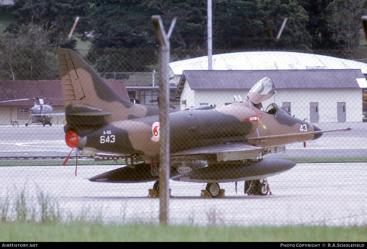 Aircraft Photo of 643 | Douglas A-4S Skyhawk | Singapore - Air Force | AirHistory.net #45651