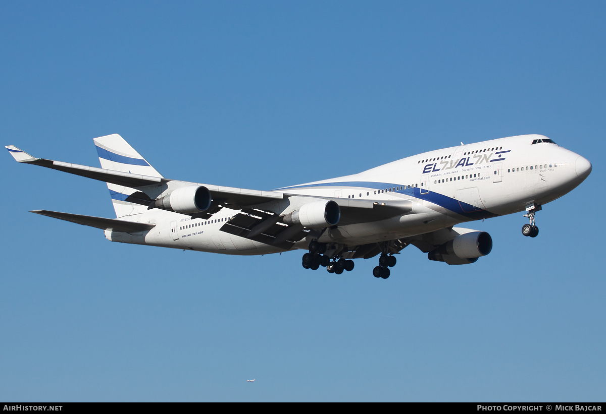 Aircraft Photo of 4X-ELC | Boeing 747-458 | El Al Israel Airlines | AirHistory.net #45723