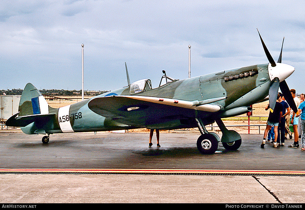 Aircraft Photo of VH-HET / A58-758 | Supermarine 359 Spitfire HF8C | Australia - Air Force | AirHistory.net #45730