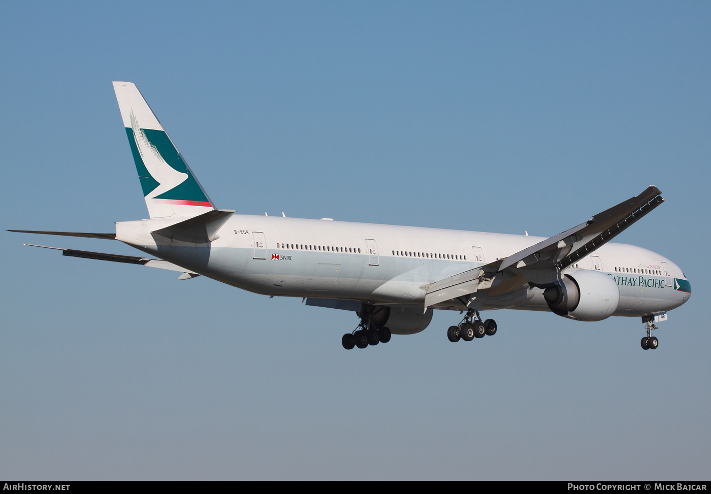 Aircraft Photo of B-KQR | Boeing 777-367/ER | Cathay Pacific Airways | AirHistory.net #45770