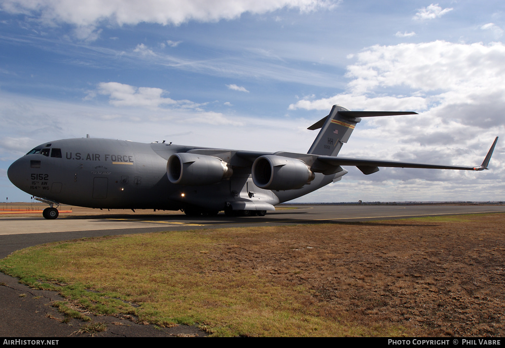Aircraft Photo of 05-5152 / 55152 | Boeing C-17A Globemaster III | USA - Air Force | AirHistory.net #45924