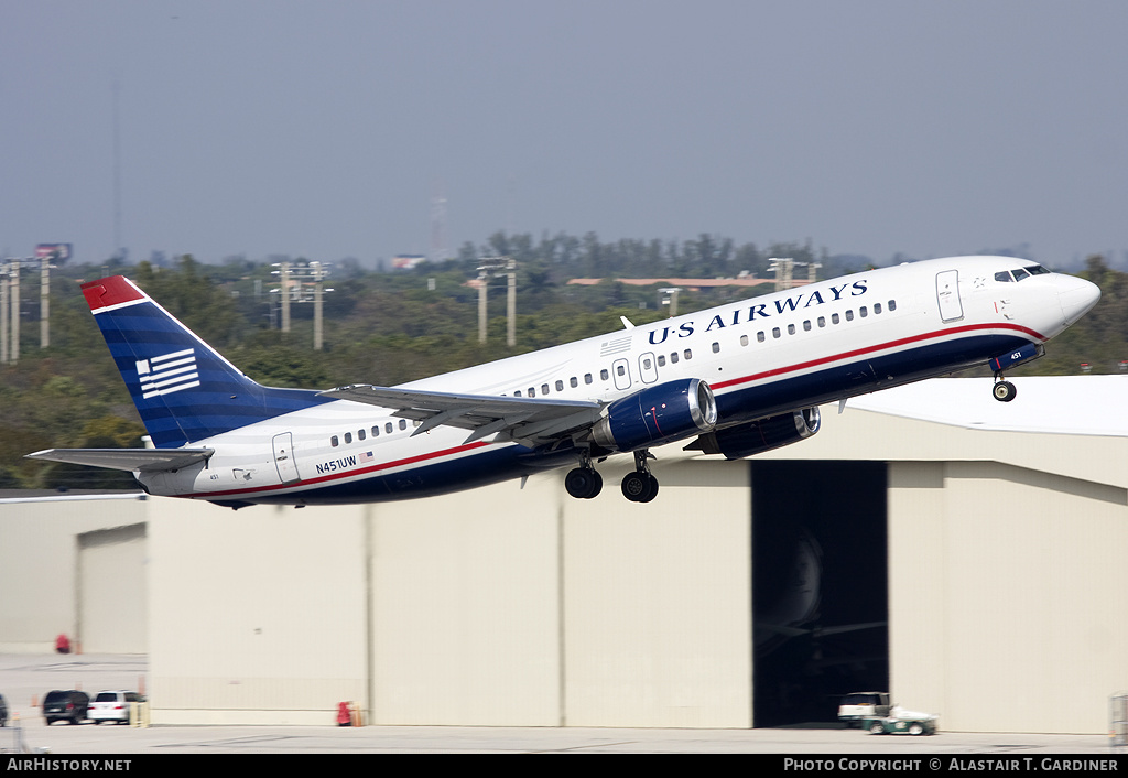 Aircraft Photo of N451UW | Boeing 737-4B7 | US Airways | AirHistory.net #45962