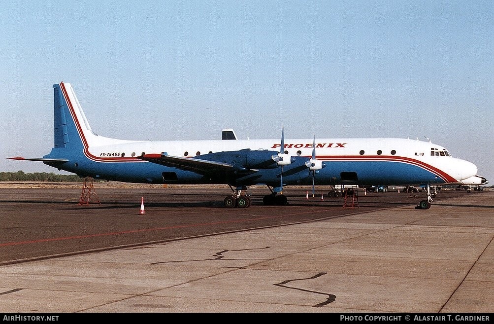 Aircraft Photo of EX-75466 | Ilyushin Il-18D | Phoenix Aviation | AirHistory.net #45969