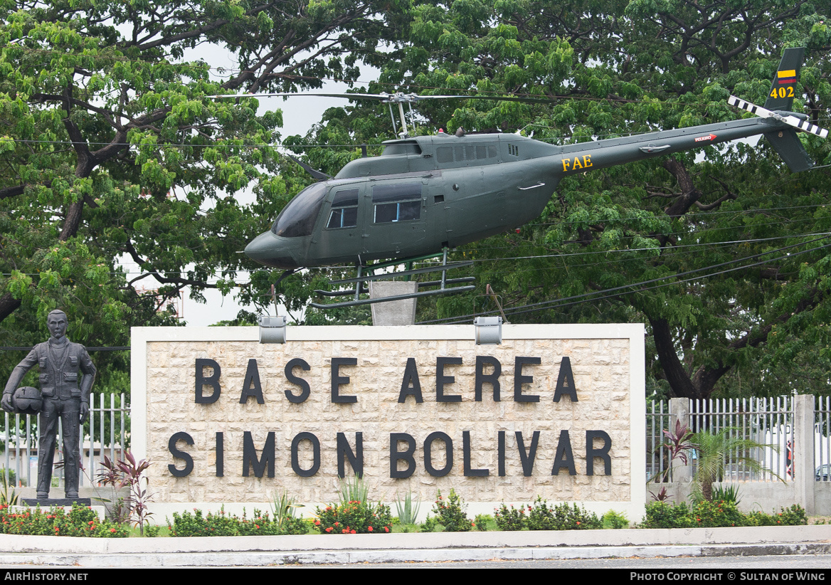 Aircraft Photo of FAE-402 | Bell TH-57A SeaRanger (206A-1) | Ecuador - Air Force | AirHistory.net #45980