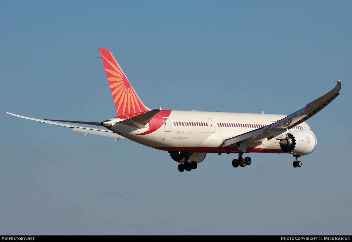 Aircraft Photo of VT-ANC | Boeing 787-8 Dreamliner | Air India | AirHistory.net #45996