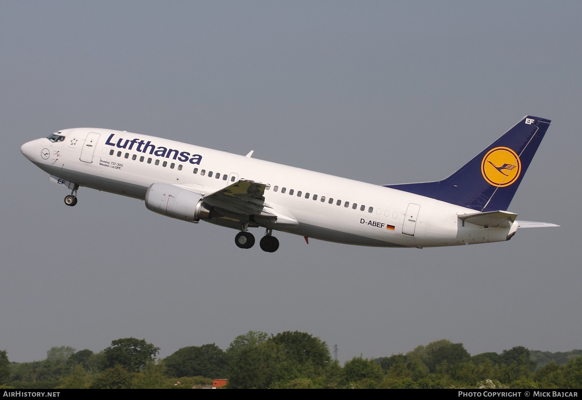 Aircraft Photo of D-ABEF | Boeing 737-330 | Lufthansa | AirHistory.net #46003