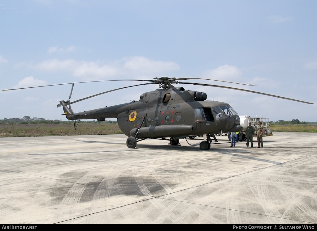 Aircraft Photo of E-480 | Mil Mi-171 | Ecuador - Army | AirHistory.net #46064