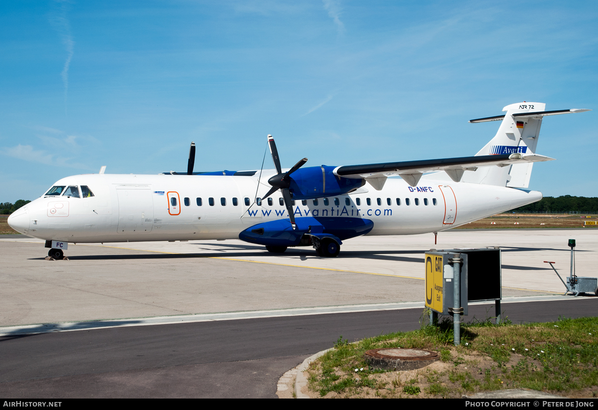 Aircraft Photo of D-ANFC | ATR ATR-72-202 | Avanti Air | AirHistory.net #46070