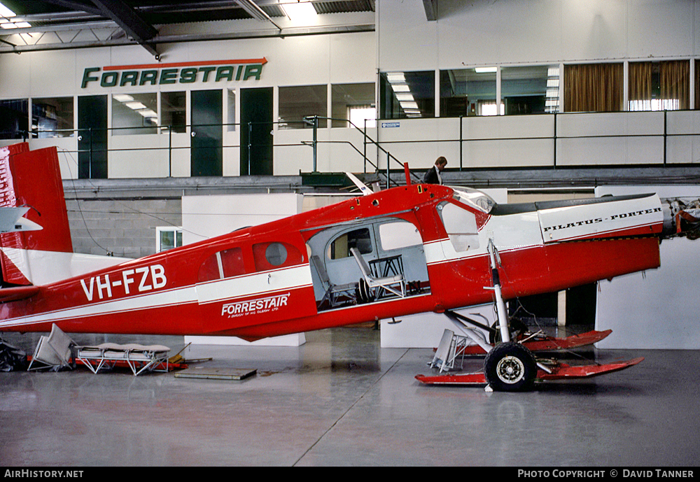 Aircraft Photo of VH-FZB | Pilatus PC-6/B1-H2 Turbo Porter | Forrestair | AirHistory.net #46096