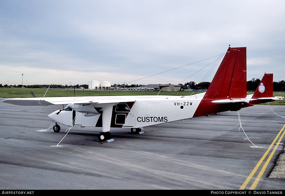 Aircraft Photo of VH-ZZW | Pilatus Britten-Norman BN-2B-20 Islander | Australian Customs | AirHistory.net #46121