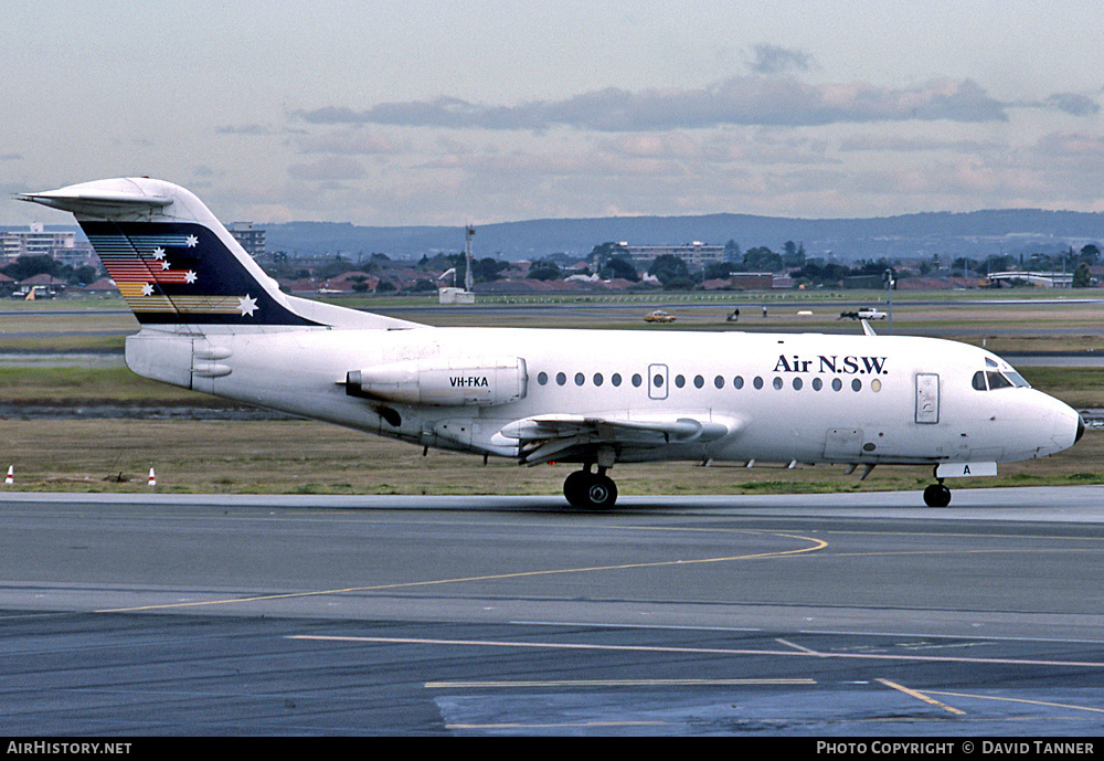 Aircraft Photo of VH-FKA | Fokker F28-1000 Fellowship | Air NSW | AirHistory.net #46130