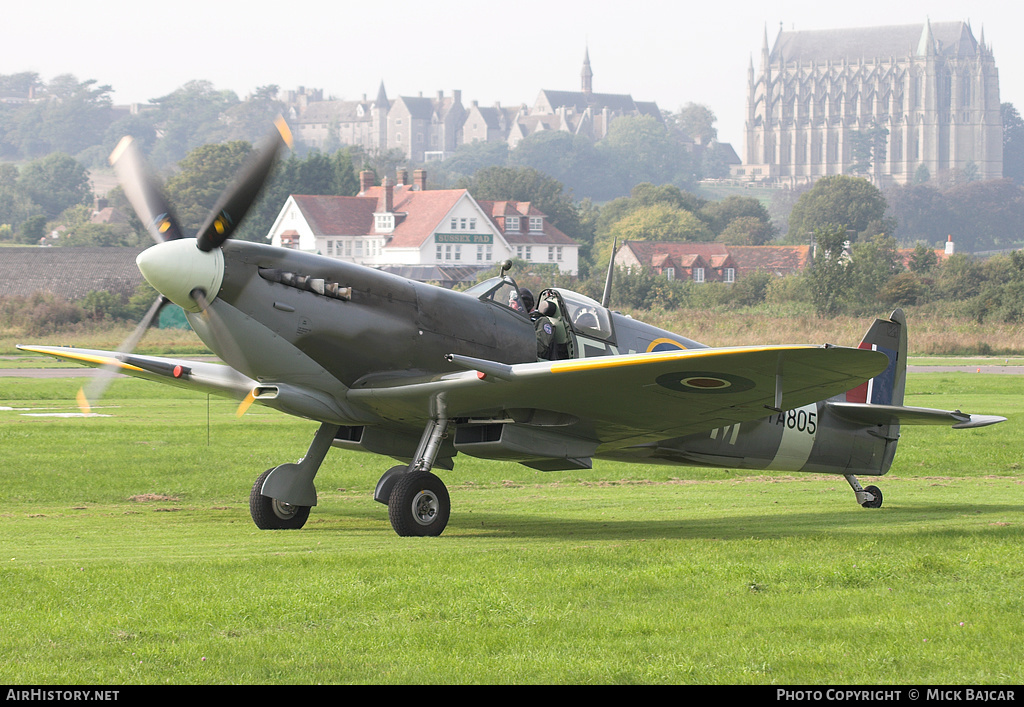 Aircraft Photo of G-PMNF / TA805 | Supermarine 361 Spitfire HF9E | UK - Air Force | AirHistory.net #46161